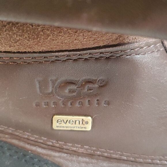 Ugg Adirondack Boots II Obsidian Leather 5446 Size 6 Vibram Soles Event Waterprf - Picture 9 of 12